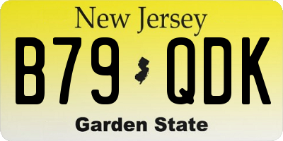 NJ license plate B79QDK