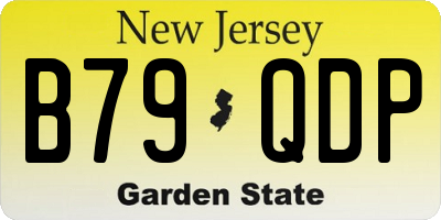 NJ license plate B79QDP