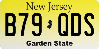 NJ license plate B79QDS