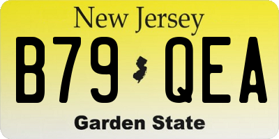 NJ license plate B79QEA