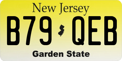 NJ license plate B79QEB