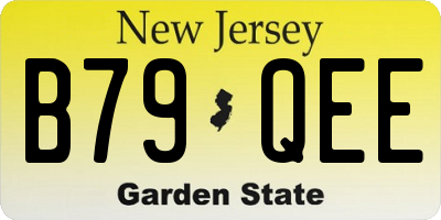 NJ license plate B79QEE