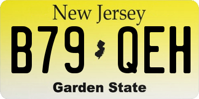 NJ license plate B79QEH