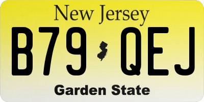 NJ license plate B79QEJ