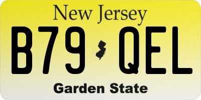 NJ license plate B79QEL