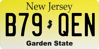 NJ license plate B79QEN