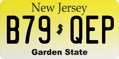 NJ license plate B79QEP