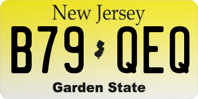 NJ license plate B79QEQ