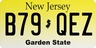 NJ license plate B79QEZ