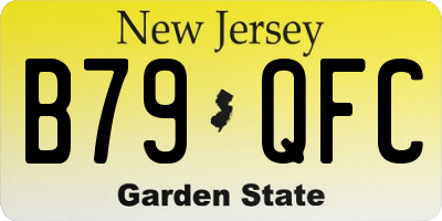 NJ license plate B79QFC