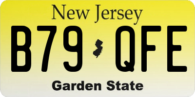 NJ license plate B79QFE