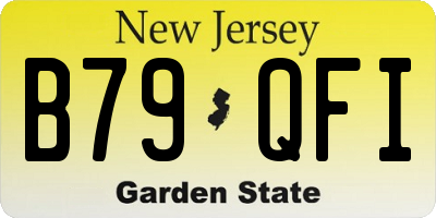 NJ license plate B79QFI