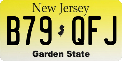 NJ license plate B79QFJ