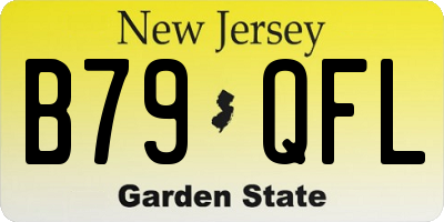 NJ license plate B79QFL