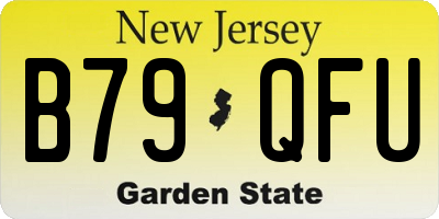 NJ license plate B79QFU