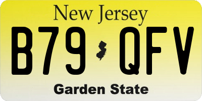 NJ license plate B79QFV