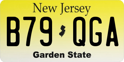 NJ license plate B79QGA