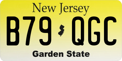 NJ license plate B79QGC