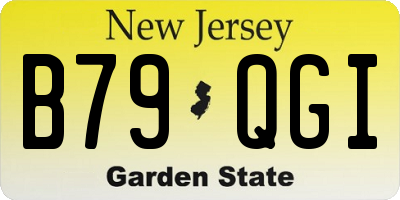 NJ license plate B79QGI