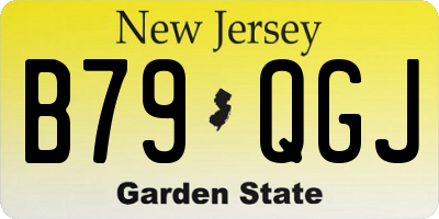 NJ license plate B79QGJ