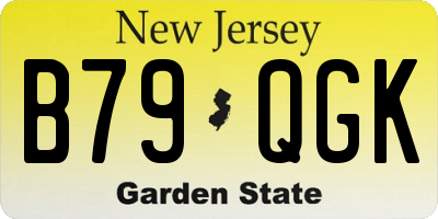 NJ license plate B79QGK