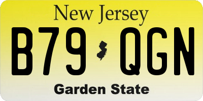 NJ license plate B79QGN
