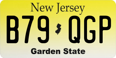 NJ license plate B79QGP
