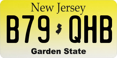 NJ license plate B79QHB