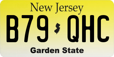 NJ license plate B79QHC