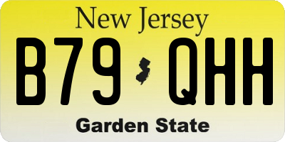 NJ license plate B79QHH