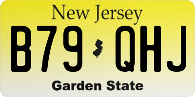 NJ license plate B79QHJ