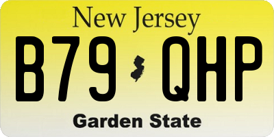 NJ license plate B79QHP