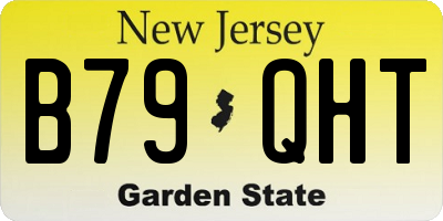 NJ license plate B79QHT