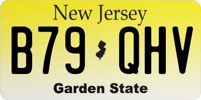 NJ license plate B79QHV