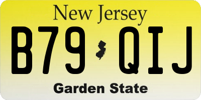 NJ license plate B79QIJ