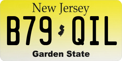 NJ license plate B79QIL