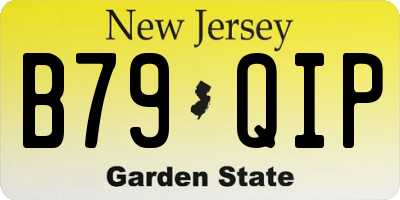 NJ license plate B79QIP