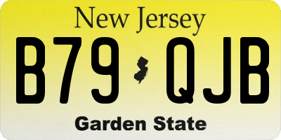 NJ license plate B79QJB