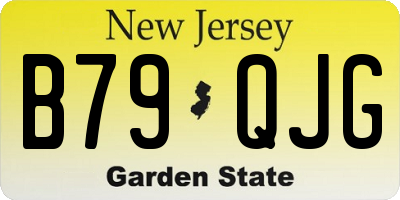 NJ license plate B79QJG