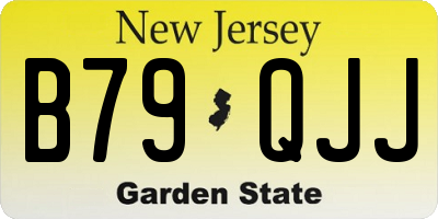 NJ license plate B79QJJ