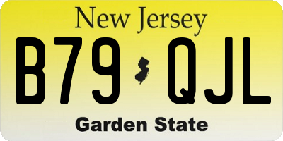 NJ license plate B79QJL