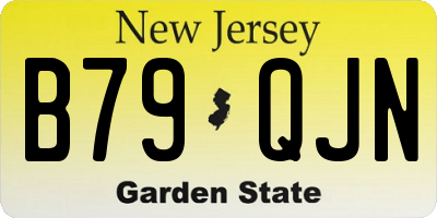 NJ license plate B79QJN