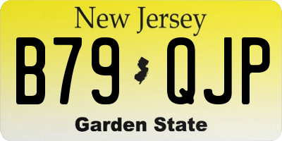 NJ license plate B79QJP