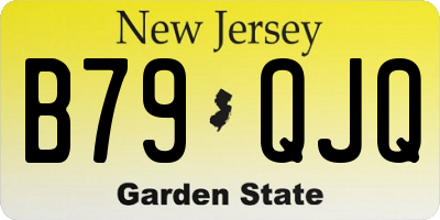 NJ license plate B79QJQ