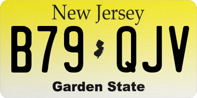 NJ license plate B79QJV