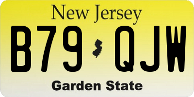 NJ license plate B79QJW