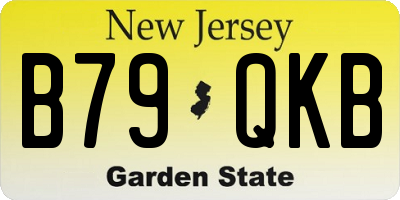 NJ license plate B79QKB