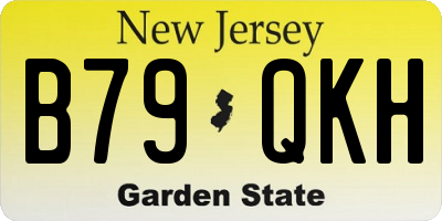 NJ license plate B79QKH