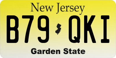 NJ license plate B79QKI