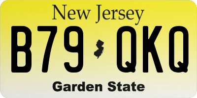 NJ license plate B79QKQ
